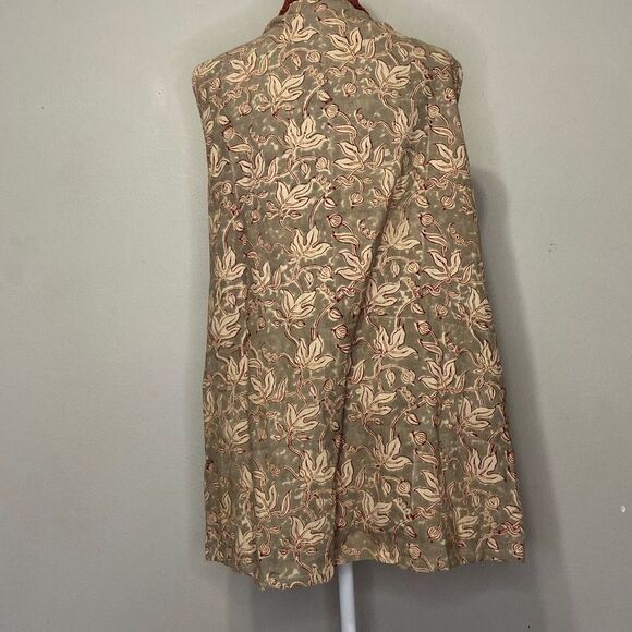 Samprada Traditional Textiles One Size Maroon Vest Jacket - Picture 5 of 5